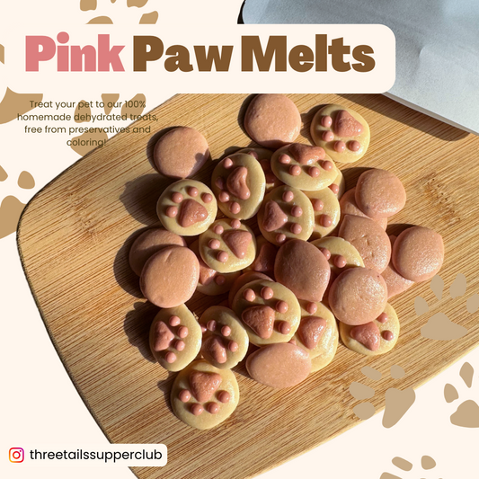 Pink Paw Melts | Beetroot Goat Milk Melts |  Dog or Cat Treats