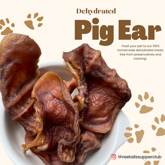 Air Dried Pig Ear Chews (whole/slices)