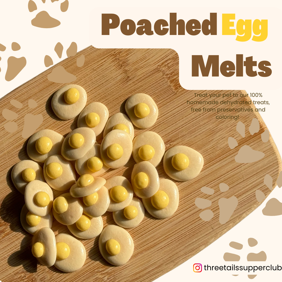 Poached Egg Melts | Goat Milk Egg Yolk Melts | Dog and Cat Treats